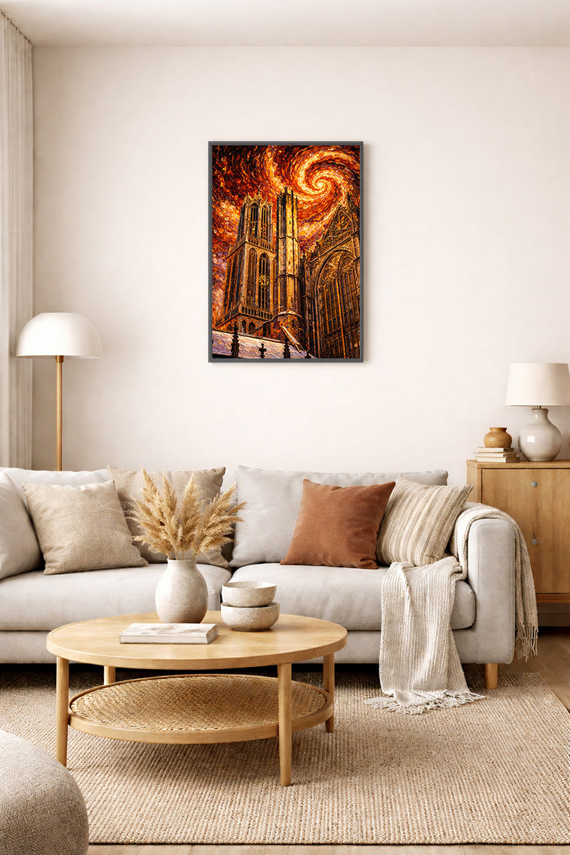 Dom en kerk Van Gogh stijl